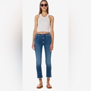 Mother The mid-rise rider ankle jean